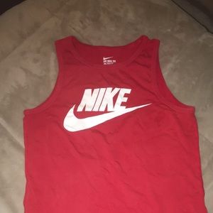 Red Nike tank top